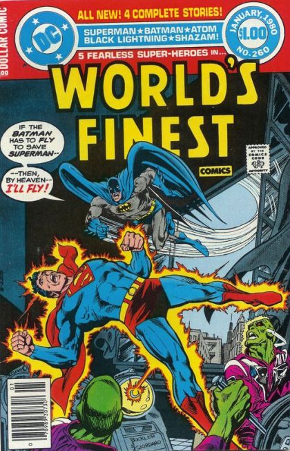 World's Finest Comics The Four Billion Supermen Of Earth / A Tight Squeeze for the Tiny Titan / Lure of the Magnetic Menace / There Goes the Neighborhood |  Issue#260 | Year:1980 | Series: World's Finest | Pub: DC Comics |
