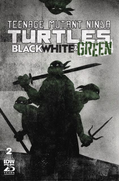 Teenage Mutant Ninja Turtles: Black, White & Green  |  Issue#2B | Year:2024 | Series: Teenage Mutant Ninja Turtles | Pub: IDW Publishing | Jeffrey Love Variant