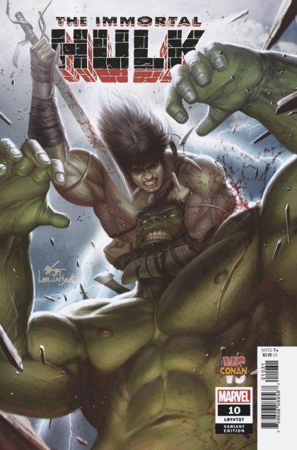 The Immortal Hulk Thaumiel |  Issue#10B | Year:2018 | Series:  | Pub: Marvel Comics | Conan Vs Marvel Heroes Variant