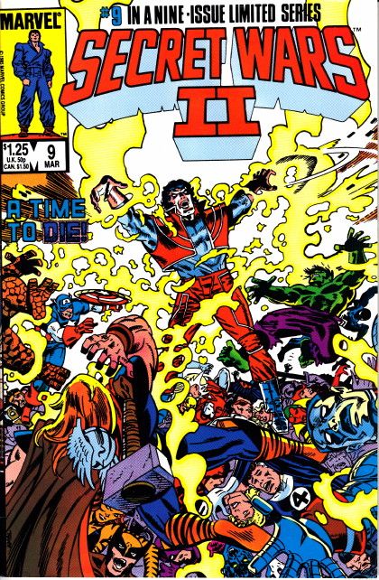 Secret Wars II Secret Wars II - God In Man, Man In God! |  Issue#9A | Year:1985 | Series: Secret Wars | Pub: Marvel Comics | Direct Edition