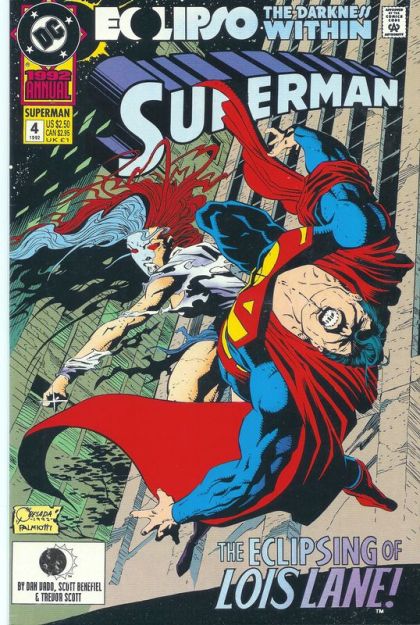 Superman, Vol. 2 Annual Eclipso: The Darkness Within - Enduring the Night! |  Issue#4A | Year:1992 | Series: Superman | Pub: DC Comics | Direct Edition