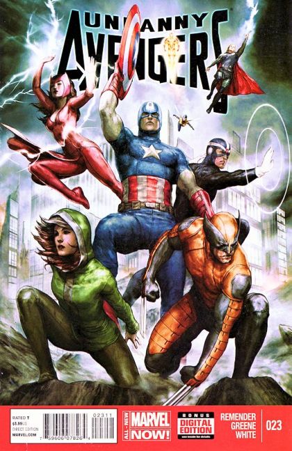 Uncanny Avengers, Vol. 1 Let's Get Well |  Issue#23A | Year:2014 | Series: Avengers | Pub: Marvel Comics | Regular Agustin Alessio Cover