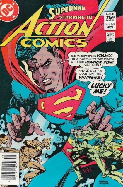 Action Comics, Vol. 1 Superman Meets the Zod Squad! |  Issue#549B | Year:1983 | Series:  | Pub: DC Comics | Newsstand Edition