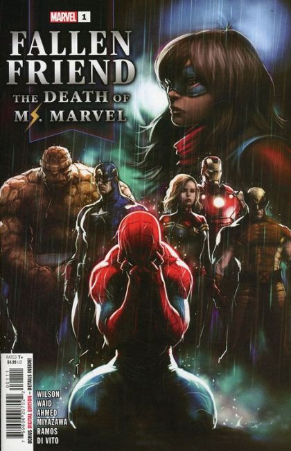Fallen Friend: The Death of Ms. Marvel  |  Issue#1A | Year:2023 | Series: Ms. Marvel | Pub: Marvel Comics | Kaare Andrews Regular