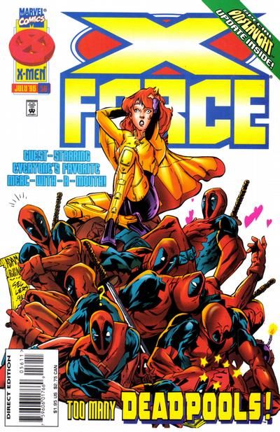 X-Force, Vol. 1 The Best Laid Plans, Crazy for You |  Issue#56A | Year:1996 | Series: X-Force | Pub: Marvel Comics |