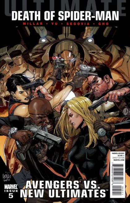 Ultimate Avengers vs. New Ultimates Death of Spider-Man - Ultimate Avengers versus New Ultimates, Part Five |  Issue#5A | Year:2011 | Series:  | Pub: Marvel Comics | Leinil Francis Yu Regular
