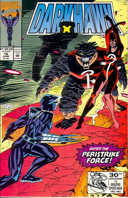 Darkhawk, Vol. 1 Brave New World |  Issue#16A | Year:1992 | Series: Darkhawk | Pub: Marvel Comics | Direct Edition