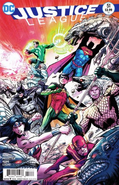 Justice League, Vol. 1 First Impressions |  Issue#51A | Year:2016 | Series: Justice League | Pub: DC Comics | Regular Paul Pelletier & Tony Kordos Cover