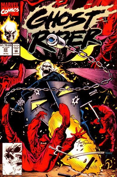 Ghost Rider, Vol. 2 Death's Eyes |  Issue#22A | Year:1991 | Series: Ghost Rider | Pub: Marvel Comics | Direct Edition