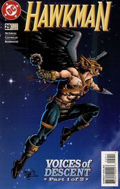 Hawkman, Vol. 3 Voices of Descent, Voices of Descent Part 1 |  Issue#29 | Year:1995 | Series: Hawkman | Pub: DC Comics |