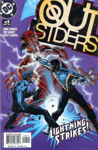 Outsiders, Vol. 3 Devil's Work, Lightning. From Above and Below |  Issue#9 | Year:2004 | Series: Outsiders | Pub: DC Comics |