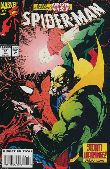 Spider-Man, Vol. 1 Storm Warnings, Part 1 |  Issue#41A | Year:1993 | Series: Spider-Man | Pub: Marvel Comics | Direct Edition
