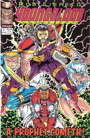 Youngblood, Vol. 1 Prophecy |  Issue#2B | Year:1992 | Series: Youngblood | Pub: Image Comics | Purple Title Edition (Flipcover)