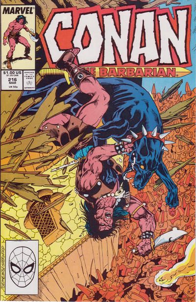 Conan the Barbarian, Vol. 1 The Blade Of Zed |  Issue#216A | Year:1989 | Series: Conan | Pub: Marvel Comics |
