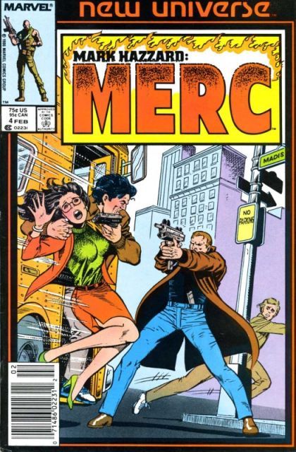 Mark Hazzard: Merc Bar None |  Issue#4B | Year:1987 | Series: New Universe | Pub: Marvel Comics | Newsstand Edition