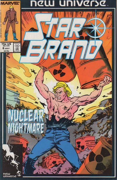 Star Brand The Brand Of A Hero |  Issue#8A | Year:1987 | Series: New Universe | Pub: Marvel Comics | Direct Edition