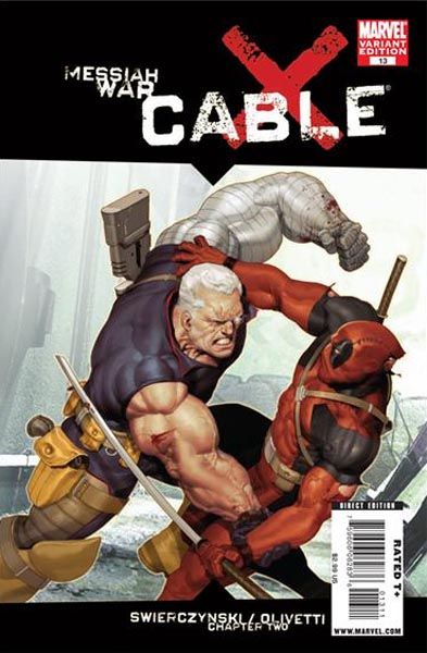 Cable, Vol. 2 Messiah War - Chapter Two |  Issue#13B | Year:2009 | Series:  | Pub: Marvel Comics | Ariel Olivetti Variant Cover
