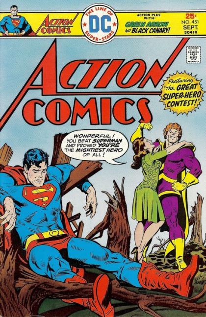 Action Comics, Vol. 1 The Great Super-Hero Contest! / The Day the Dreaming Dies |  Issue#451 | Year:1975 | Series:  | Pub: DC Comics |