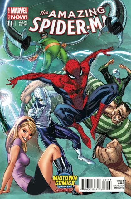 The Amazing Spider-Man, Vol. 3 Learning to Crawl, Part 1 |  Issue#1.1D | Year:2014 | Series: Spider-Man | Pub: Marvel Comics | J. Scott Campbell Exclusive Connecting Variant