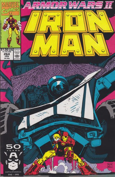 Iron Man, Vol. 1 Armor Wars II, Where Is Iron Man? |  Issue#264A | Year:1990 | Series: Iron Man | Pub: Marvel Comics | Direct Edition