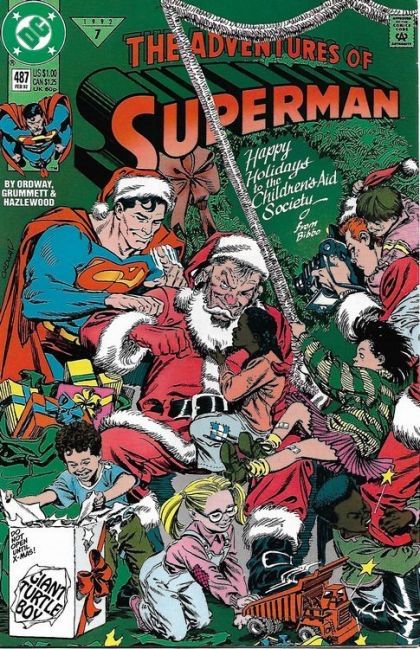 The Adventures of Superman Christmas in Suicide Slumberland |  Issue#487A | Year:1991 | Series: Superman | Pub: DC Comics | Direct Edition
