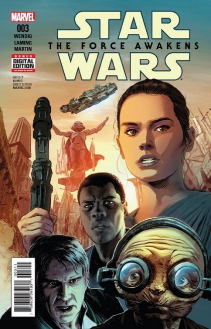 Star Wars: The Force Awakens Episode 7, Part 3: The Force Awakens |  Issue#3A | Year:2016 | Series: Star Wars | Pub: Marvel Comics | Regular Mike Deodato Jr. Cover