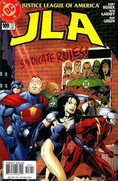 JLA Syndicate Rules, Aftershocks |  Issue#109A | Year:2005 | Series: JLA | Pub: DC Comics | Direct Edition