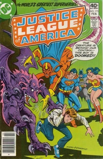 Justice League of America, Vol. 1 But Can An Android Dream? |  Issue#175A | Year:1980 | Series: Justice League | Pub: DC Comics | Newsstand Edition