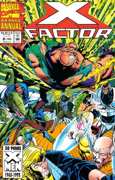 X-Factor, Vol. 1 Annual Charon / What have you got to hide / Crawlin' from the wreckage |  Issue#8A | Year:1993 | Series: X-Factor | Pub: Marvel Comics | Direct Edition