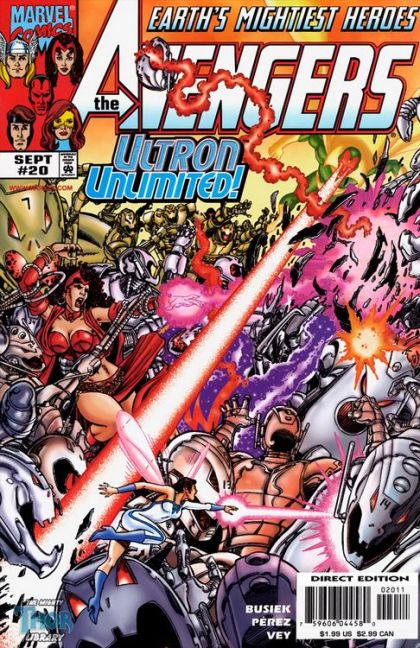 The Avengers, Vol. 3 Ultron Unlimited, Part Two |  Issue#20A | Year:1999 | Series: Avengers | Pub: Marvel Comics | Direct Edition