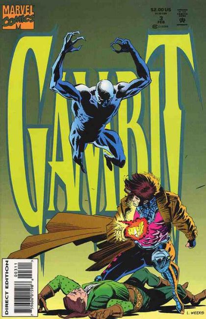 Gambit, Vol. 1 The Benefactress |  Issue#3A | Year:1993 | Series: Gambit | Pub: Marvel Comics | Direct Edition