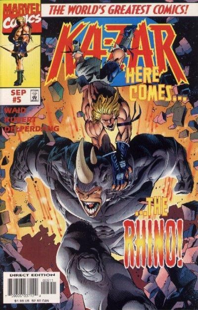 Ka-Zar, Vol. 4 Life In The Big City |  Issue#5 | Year:1997 | Series: Ka-Zar | Pub: Marvel Comics |