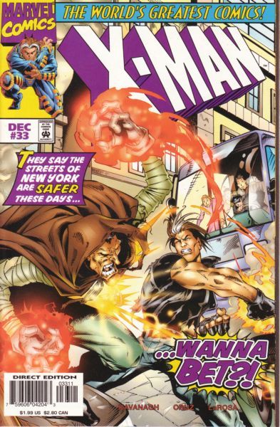 X-Man Blood Will Tell |  Issue#33A | Year:1997 | Series: X-Men | Pub: Marvel Comics | Direct Edition