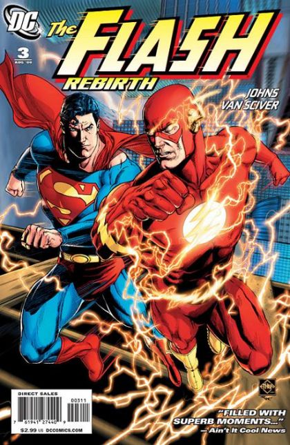 The Flash: Rebirth Rearview Mirrors |  Issue#3A | Year:2009 | Series: Flash | Pub: DC Comics | Ethan Van Sciver Regular Cover