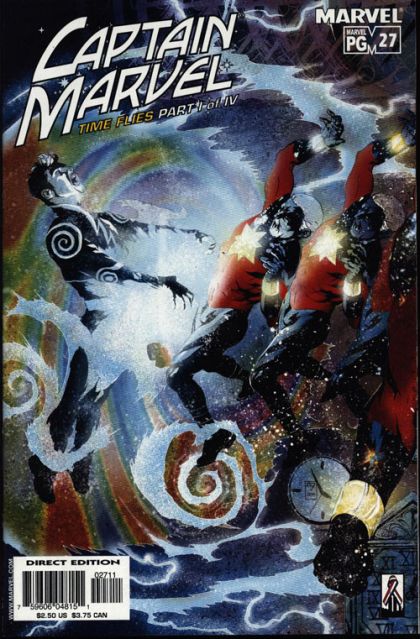 Captain Marvel, Vol. 5 Time Flies, pt 1 |  Issue#27A | Year:2002 | Series:  | Pub: Marvel Comics | J.H. Williams III Regular