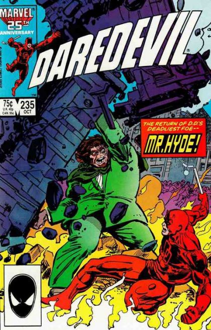 Daredevil, Vol. 1 A Safe Place |  Issue#235A | Year:1986 | Series: Daredevil | Pub: Marvel Comics | Direct Edition