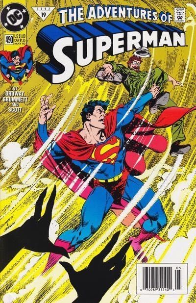 The Adventures of Superman Blood and Sand |  Issue#490B | Year:1992 | Series: Superman | Pub: DC Comics | Newsstand Edition