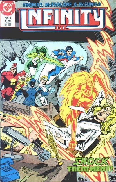 Infinity Inc., Vol. 1 Shock Treatment |  Issue#31 | Year:1986 | Series: Infinity Inc. | Pub: DC Comics |