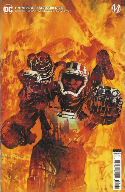 Hardware: Season One  |  Issue#1C | Year:2021 | Series:  | Pub: DC Comics | Bill Sienkiewicz New School Card Stock Cover