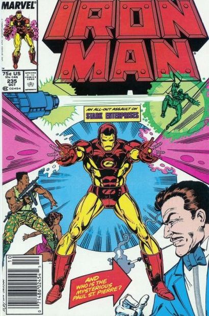 Iron Man, Vol. 1 Epitaph In Grey |  Issue#235B | Year:1988 | Series: Iron Man | Pub: Marvel Comics | Newsstand Edition