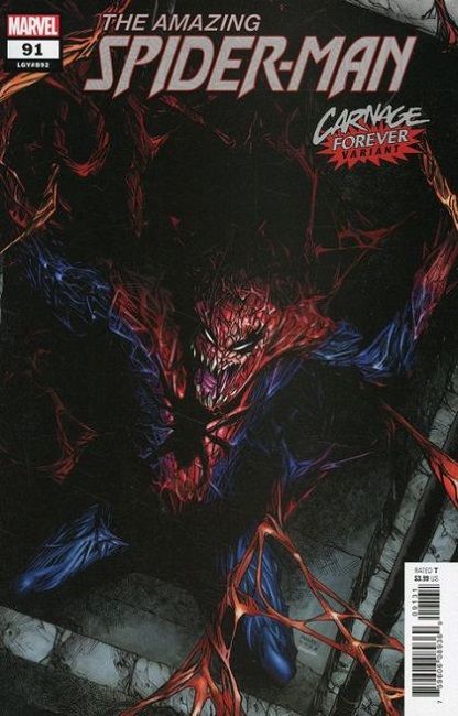 The Amazing Spider-Man, Vol. 5 Beyond - Beyond, Chapter Seventeen |  Issue#91C | Year:2022 | Series: Spider-Man | Pub: Marvel Comics | Humberto Ramos Carnage Forever Cover