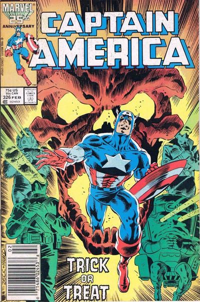 Captain America, Vol. 1 The Haunting of Skull-House |  Issue#326B | Year:1987 | Series: Captain America | Pub: Marvel Comics | Newsstand Edition