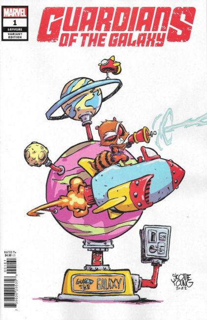 Guardians of the Galaxy, Vol. 7 The Massacre at Galilee IV |  Issue#1D | Year:2023 | Series: Guardians of the Galaxy | Pub: Marvel Comics | Skottie Young Variant