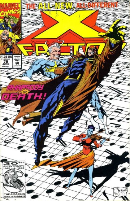 X-Factor, Vol. 1 Rhapsody In Blue |  Issue#79A | Year:1992 | Series: X-Factor | Pub: Marvel Comics | Direct Edition