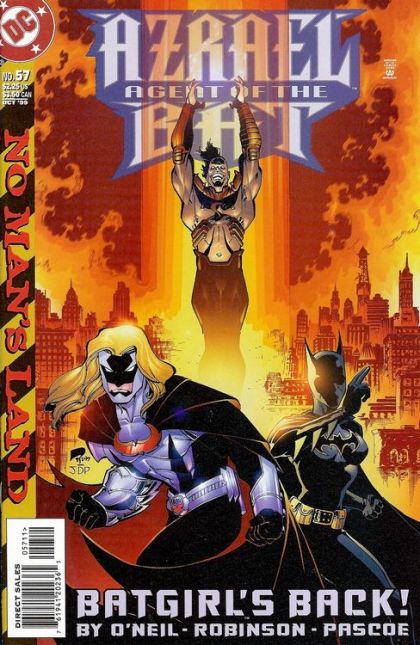 Azrael, Vol. 1 No Man's Land - Scratched Out! |  Issue#57 | Year:1999 | Series:  | Pub: DC Comics | Roger Robertson Regular Cover