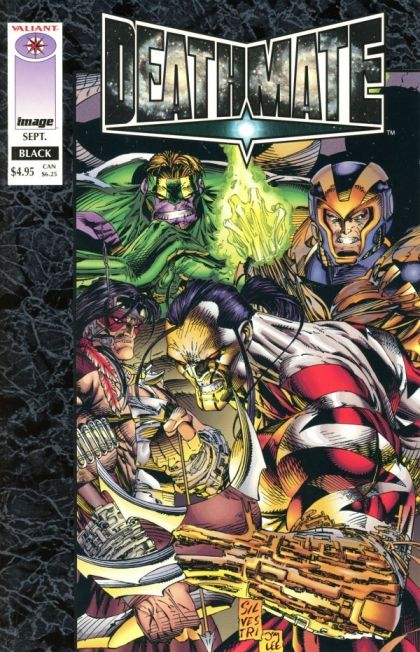 Deathmate Black |  Issue#2A | Year:1993 | Series: Deathmate | Pub: Image Comics and Valiant Comics | Cvr A Black Cover Var Silvestri | Lee