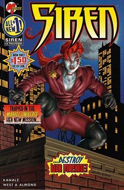 Siren Deeper and Deeper |  Issue#1B | Year:1995 | Series:  | Pub: Malibu Comics | Painted Variant