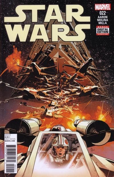 Star Wars, Vol. 2 (Marvel) The Last Flight of the Harbinger |  Issue#22A | Year:2016 | Series: Star Wars | Pub: Marvel Comics | Mike Deodato Jr. Regular