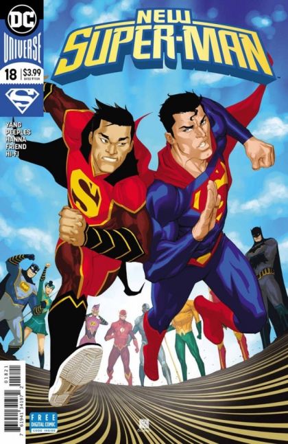New Super-Man Equilibrium Finale |  Issue#18B | Year:2017 | Series:  | Pub: DC Comics | Variant Bernard Chang Cover