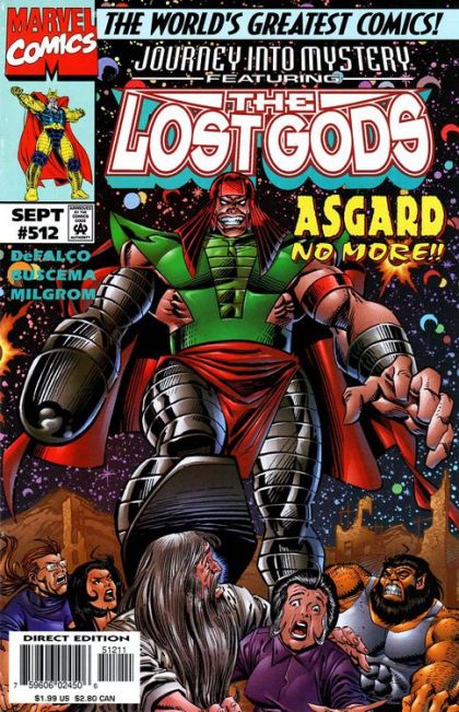 Journey Into Mystery, Vol. 1 Hold Back the Night! |  Issue#512A | Year:1997 | Series: Thor | Pub: Marvel Comics | Direct Edition